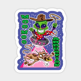 Moo Moo Abduction Alien Abduction Cow Magnet