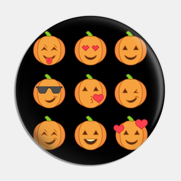 Pumpkin Emoji for Halloween and Thanksgiving Fun Pin by SassySoClassy