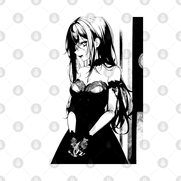 Cute Gothic Fashion Anime Girl by DeathAnarchy