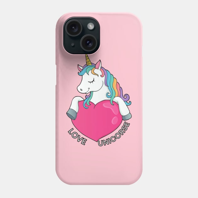 Love unicorse Phone Case by Berujung Harmony