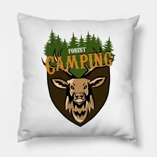 Forest Camping - Deer Mountain Pillow