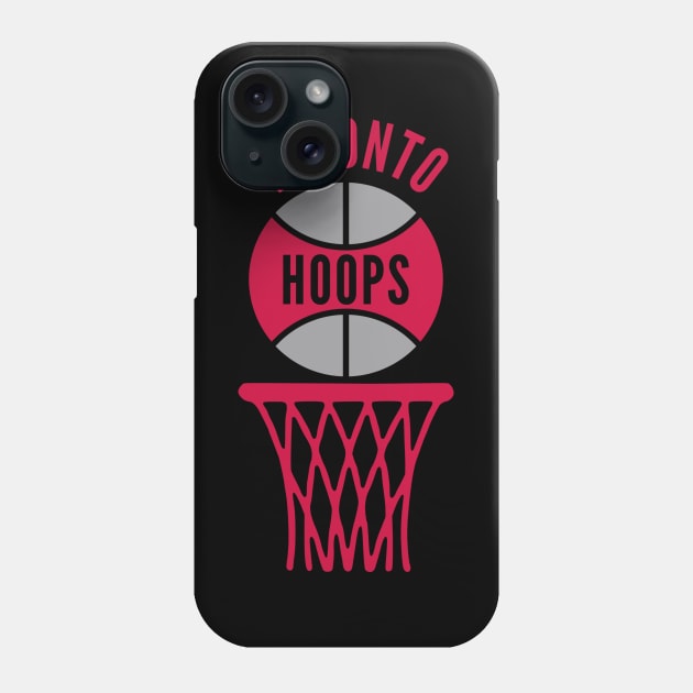 Retro Toronto Hoops Logo Phone Case by Double-Double Designs