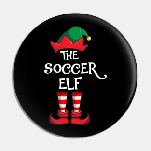 Soccer Elf Matching Family Christmas Sporty Pin