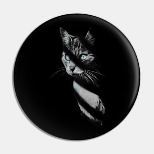 Cat in the Shadow Pin