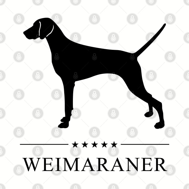 Weimaraner Black Silhouette by millersye