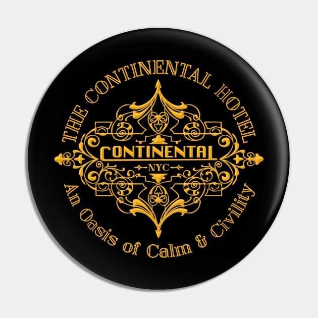 The Continental Hotel Pin by Nazonian