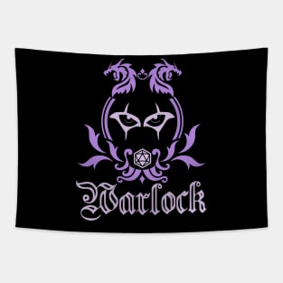 D&D Warlock Simple Class Emblem Tapestry