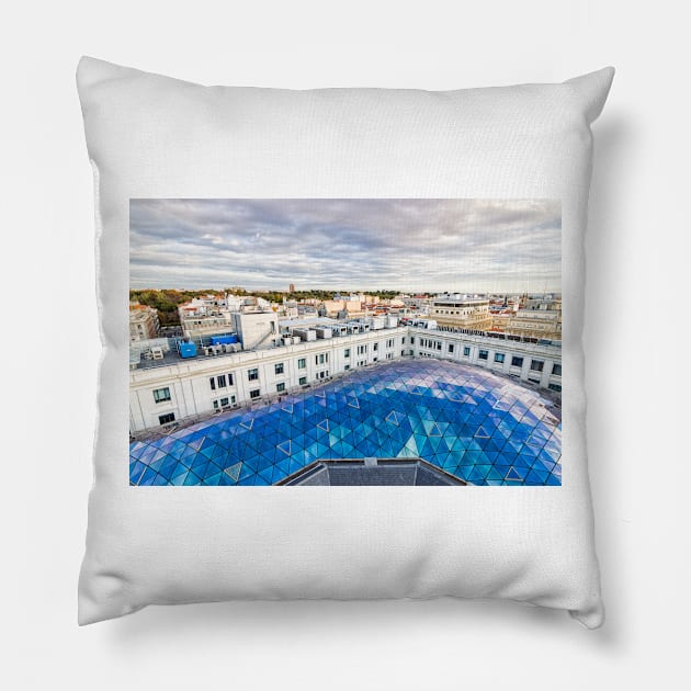 Madrid skyline Pillow by JJFarquitectos