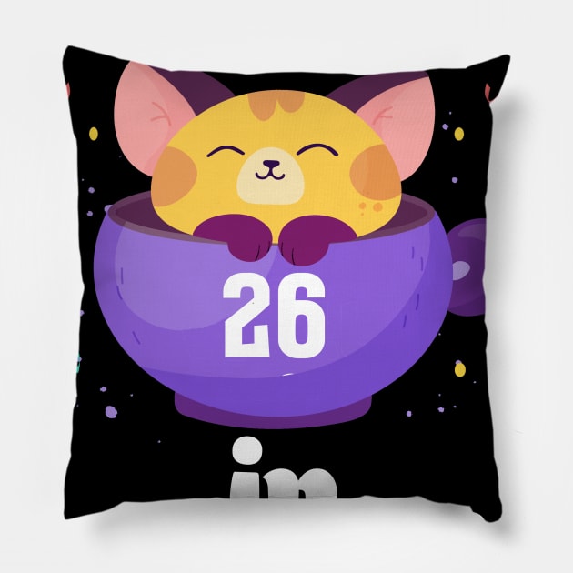 I Turned 26 In Quarantine Pillow by Dinfvr