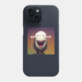 Happy Party Sheep with Confetti Phone Case