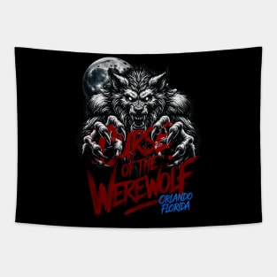 The Curse of the Werewolf Orlando Florida Theme Park Tapestry