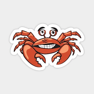 Crab Funny Crazy Magnet