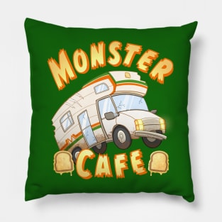 Monster Cafe Logo Pillow