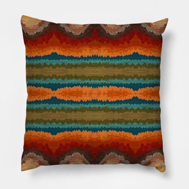 Sunset earth Pillow by grendgallery