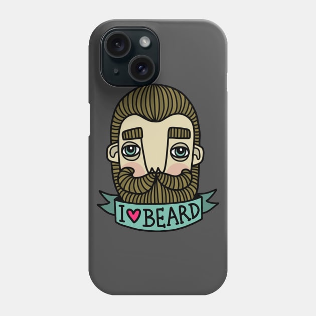 I love beard Phone Case by BahKadisch