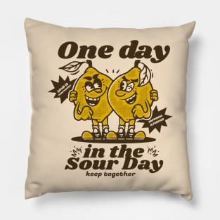 One day in the sour day Pillow