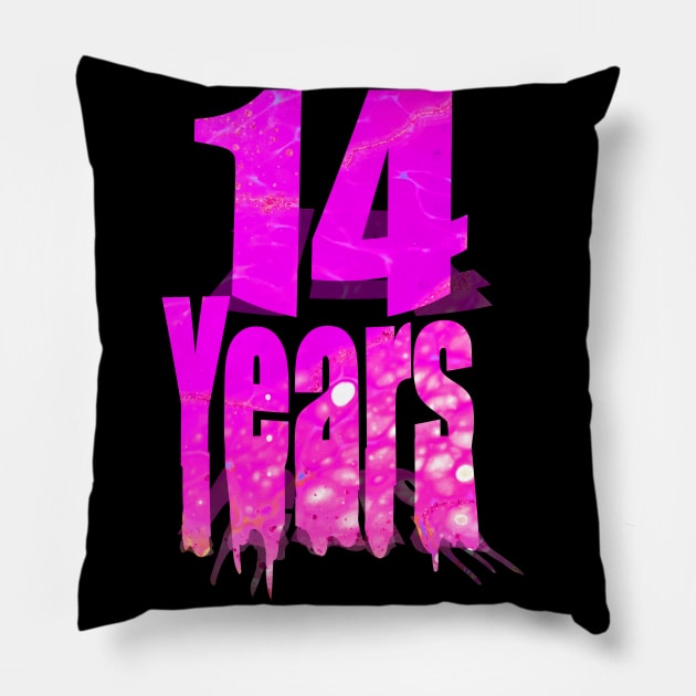 14 years Pillow by Yous Sef