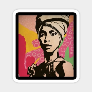 Vintage Poster - Erykah Badu Style Magnet