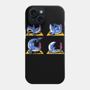 Shark Funny Yoga Poses Phone Case