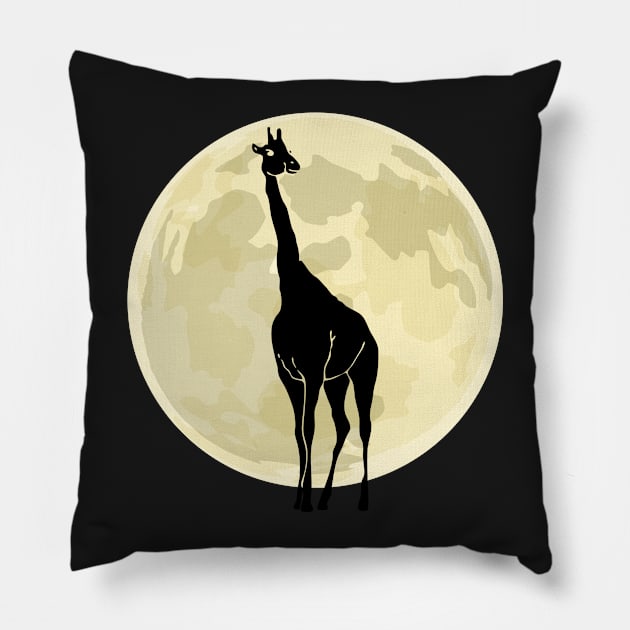 Giraffe Cute Halloween Design Pillow by RJCatch