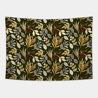 Floral Watercolor Seamless Pattern Tapestry