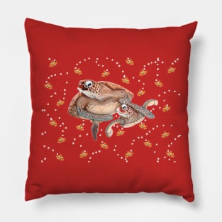 Turtles To Love Again in Pink Pillow