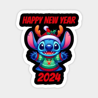 Happy New Year Stitch Magnet