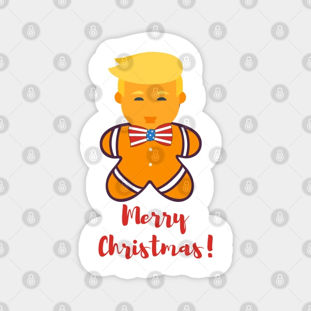 Donald Trump Gingerbread Magnet by JessyCuba