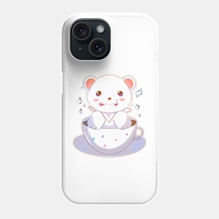 little bear in a tea cup Phone Case