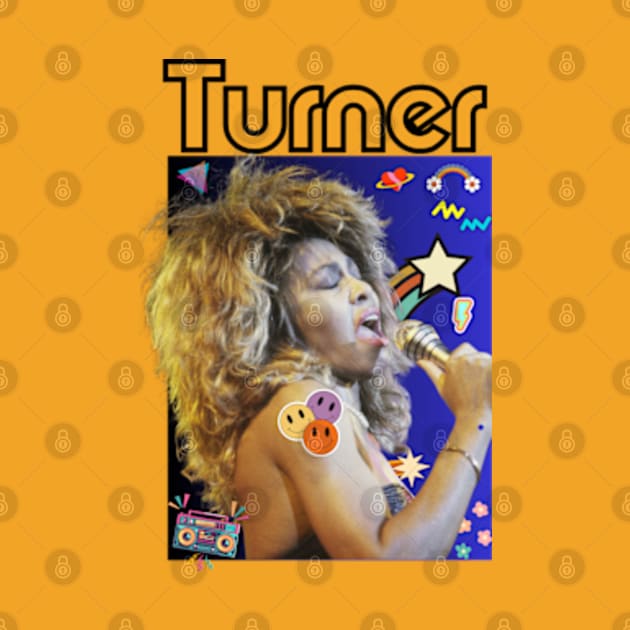 Tina Turner art 90s style retro vintage 80s by graphicaesthetic ✅