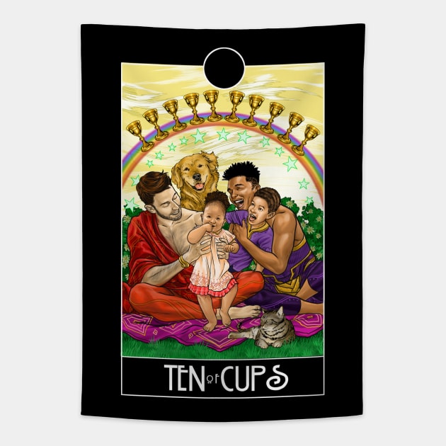 Ten of Cups Tapestry by JoeBoy101