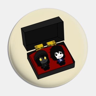 the puppeteer and bloody painter chibi figure Pin