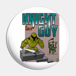 Knight Guy in low res world Pin