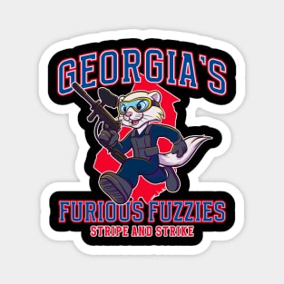 Georgia Furious Fuzzies Paintball Crew – Ferret Power Magnet