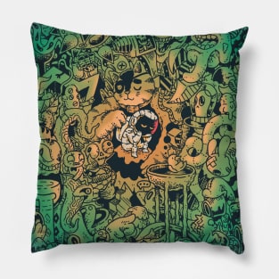 Never Be Alone (colored) Pillow