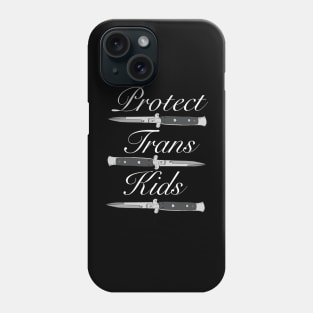 Protect Trans Kids Dark background variant Phone Case