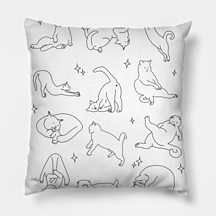 Funny Cats Poses Pillow