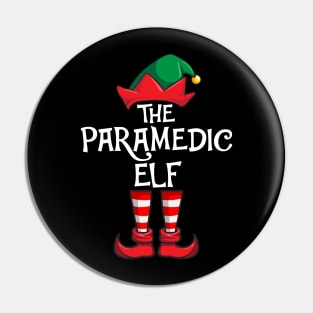 Paramedic Elf Matching Family Christmas Pin