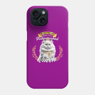 The Distinguished Persian Cat Queen Phone Case