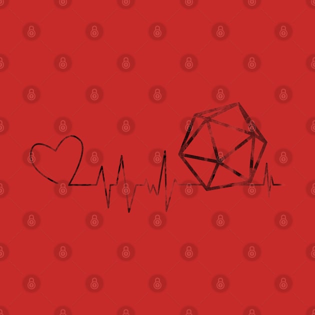 I Heart(beat) d20 by galacticshirts