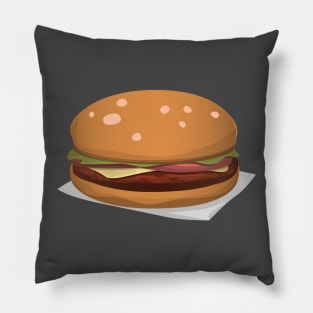 burger. with cheese. Pillow