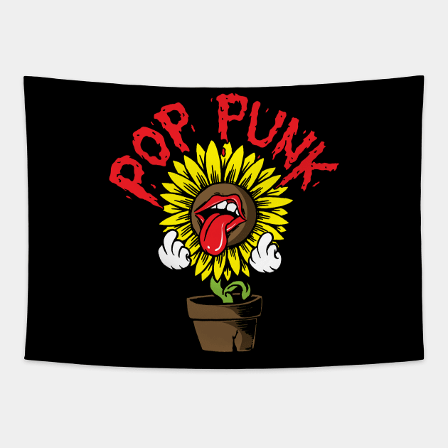 Sunflower pop punk Tapestry by popcornpunk