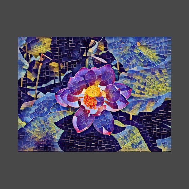 Lotus Mosaic by ArtlyStudio