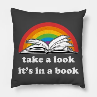 Take a Look, it's In a Book Pillow