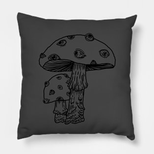 Trippy Mushroom Pillow