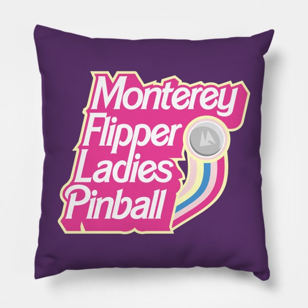 Monterey Flipper Ladies Pinball Doll Box Pillow by DRI374