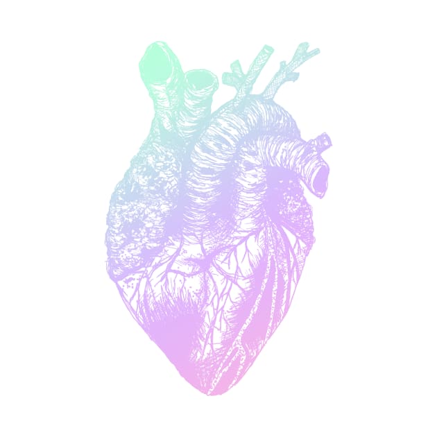 gradient heart drawing by lovefromsirius