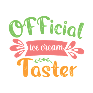 Official Ice Cream Taster, kids Summer Family Beach vacation T-Shirt