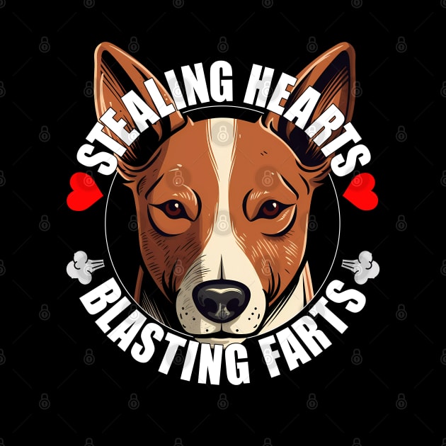 Funny Basenji Stealing Hearts Blasting Farts Dog Cute Puppy by Sports Stars ⭐⭐⭐⭐⭐