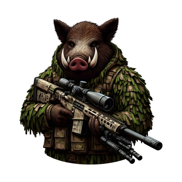 Sniper Wild Boar by Rawlifegraphic